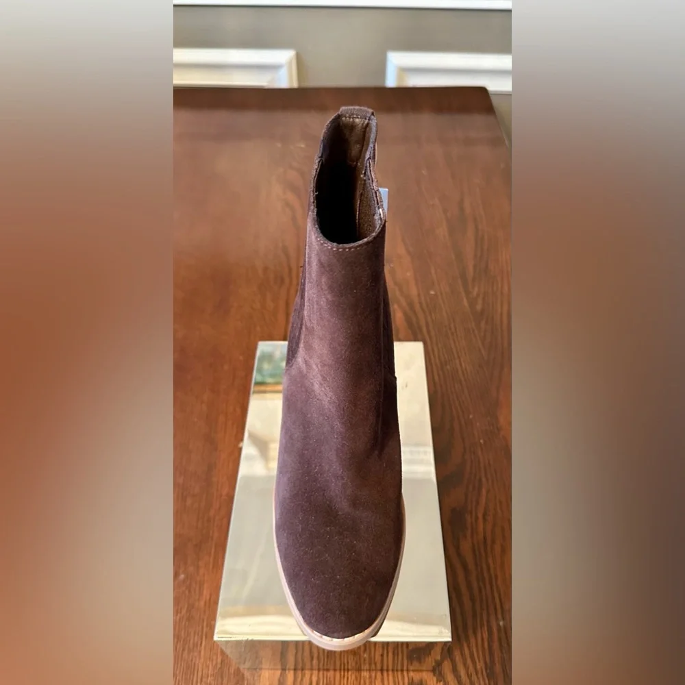 NWT!🤩Splendid!❄️WANDA!⛄️Wedge Heel Ankle Bootie/dark chocolate brown/Size-9 - Picture 9 of 14